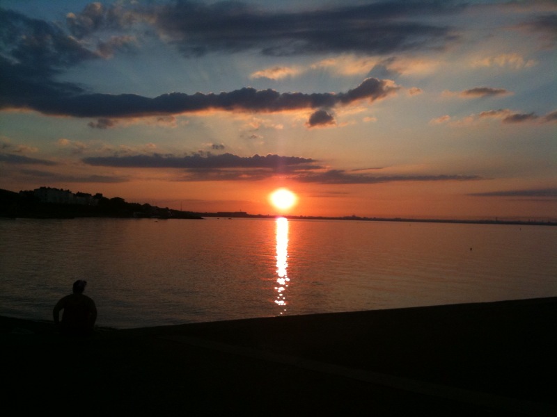 "Another day has past!" This is a summer sunset in Dun Laoghaire, very close to where Fr Doyle grew up.