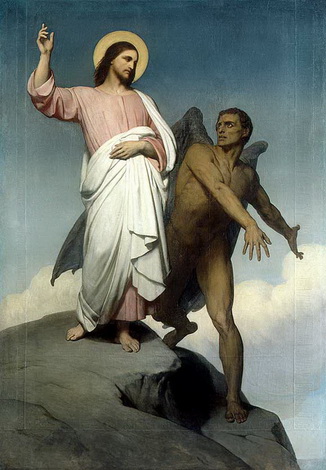 Jesus tempted in desert