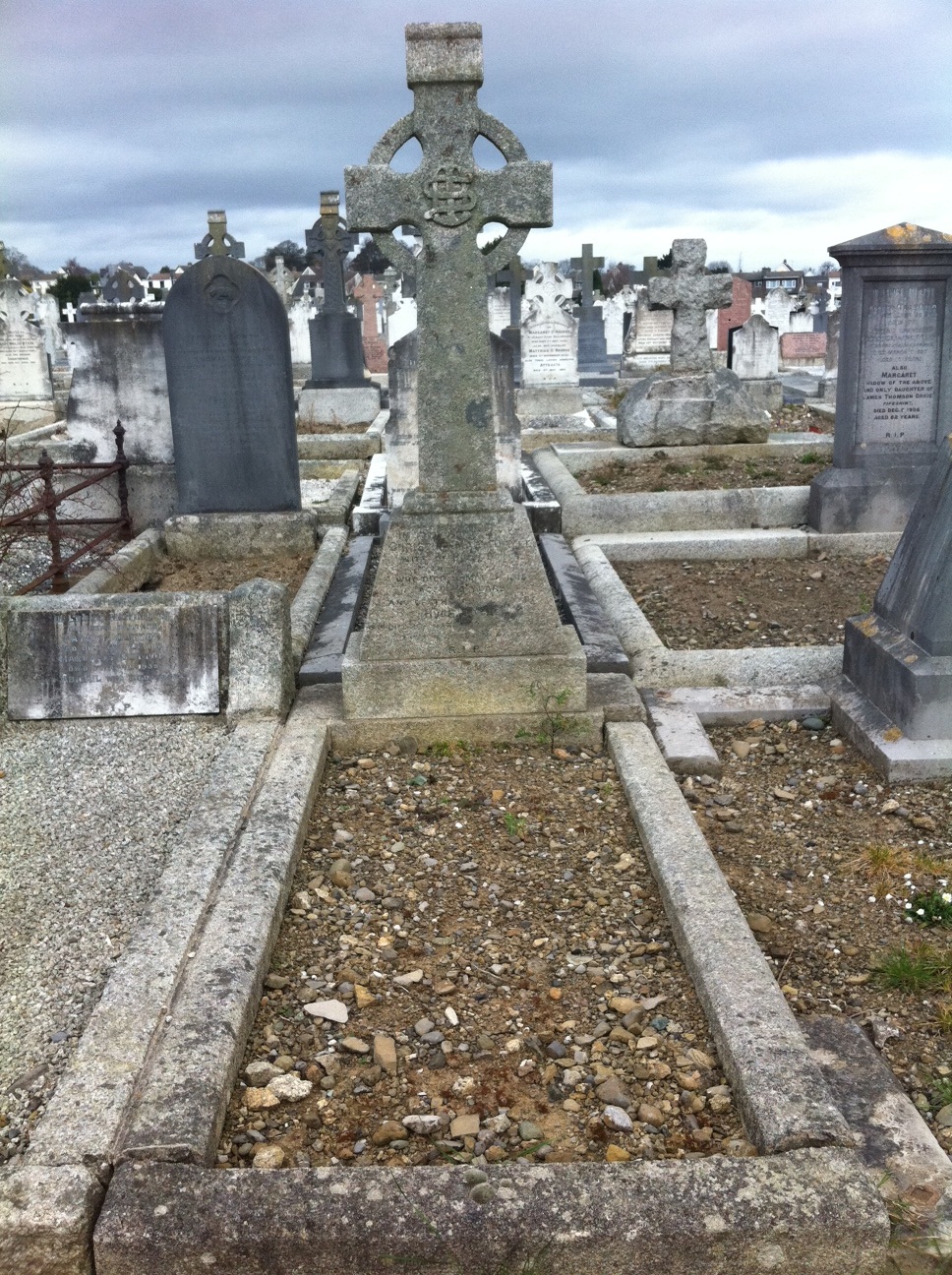 Fr Doyle's parent's grave. His mother died on this day in 1915.