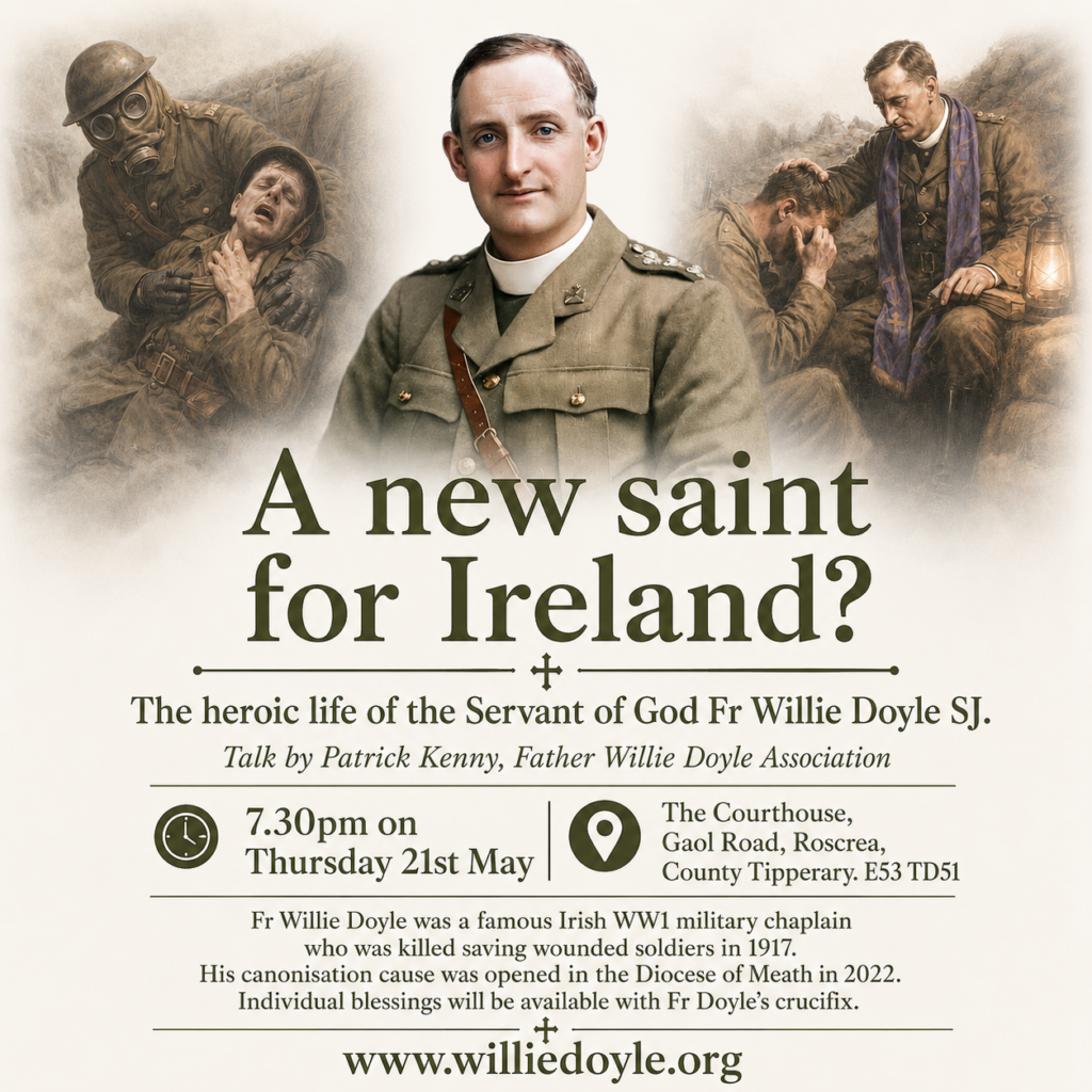 Talk about Fr Willie, Roscrea, Co. Tipperary, Thursday 21 May